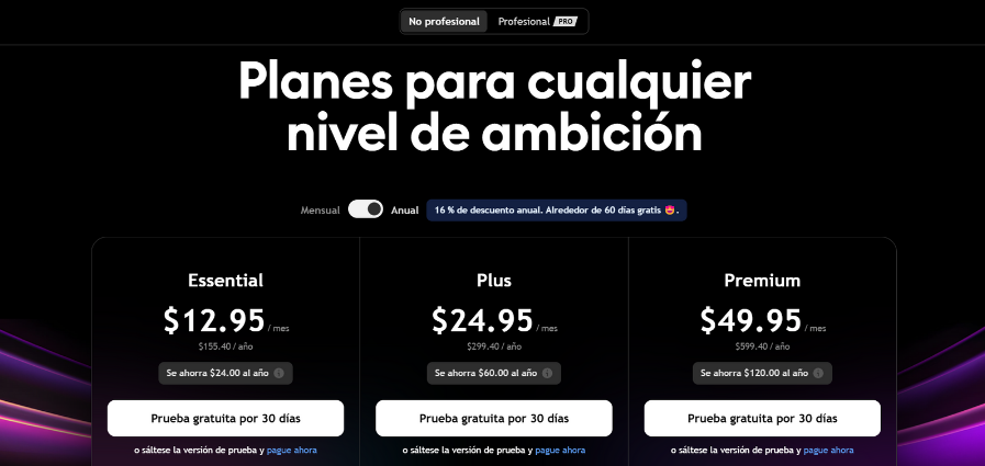 precio tradingview planes