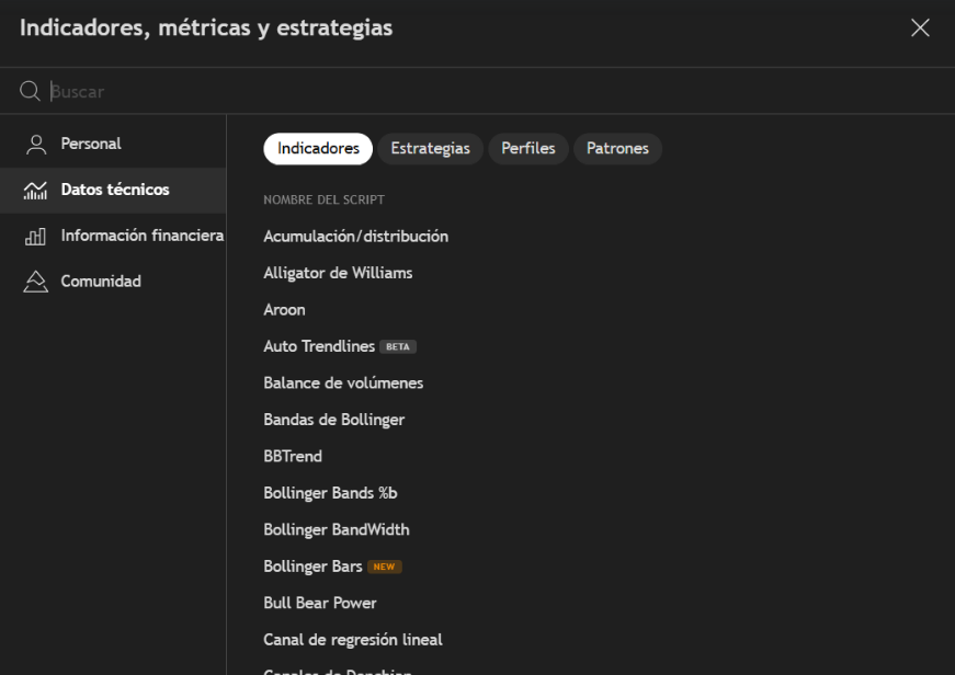 indicadores tecnicos